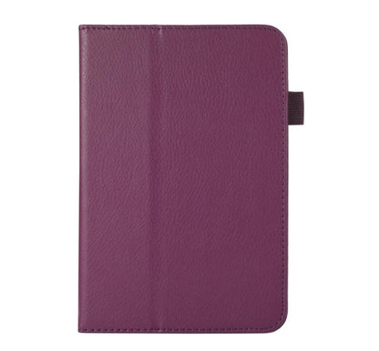 Classical Litchi Leather Amazon Kindle Fire 7 (2022) Case Folio