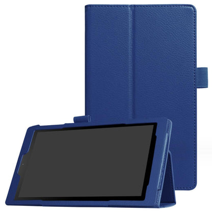 Classical Litchi Leather Kindle Fire HD 8 Plus (2022) Case Folio