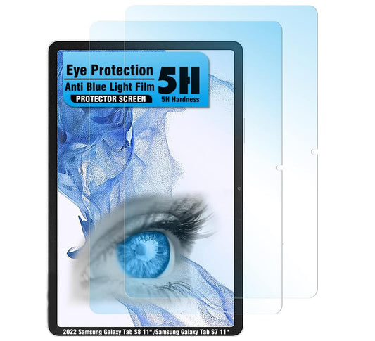 [2 Pack] Blue Flim Eye Protection Galaxy Tab A7 Lite Screen Protector