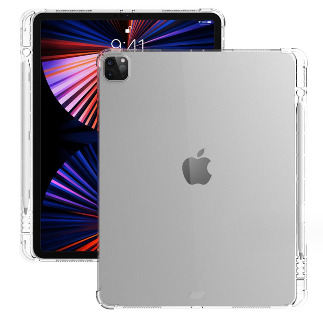 Pencil Holder Clear TPU Apple iPad Pro 12.9 3rd Generation (2018) Case Transparant