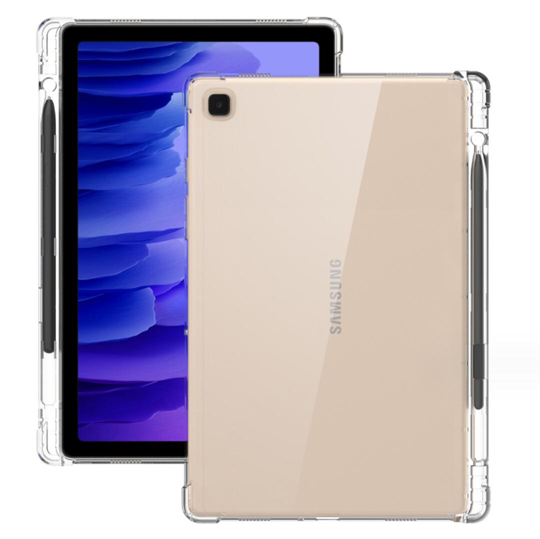 Pencil Holder Clear TPU Samsung Galaxy Tab A7 Lite Case Transparant