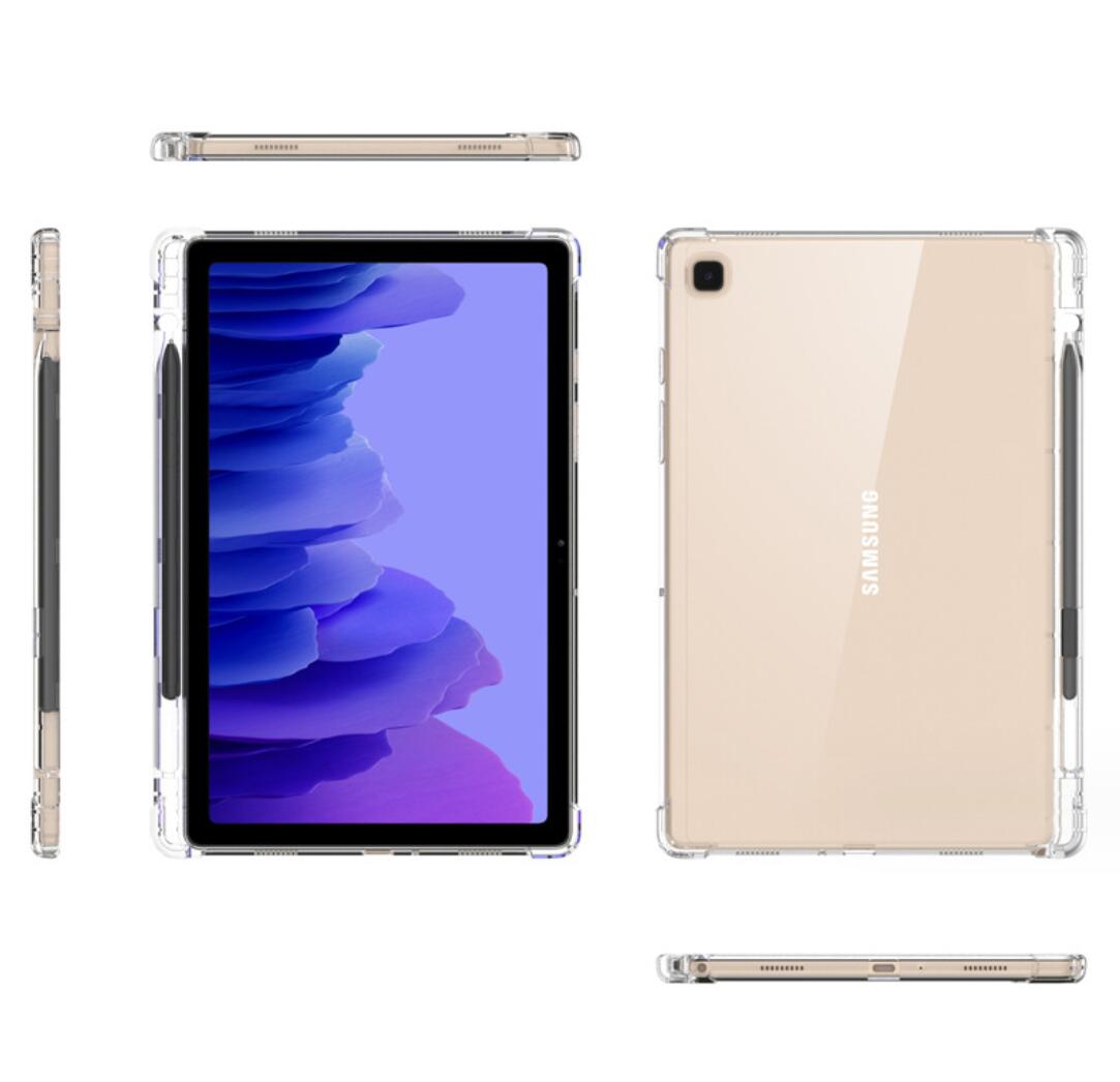 Pencil Holder Clear TPU Galaxy Tab A 8.0 (2019) Case Transparant