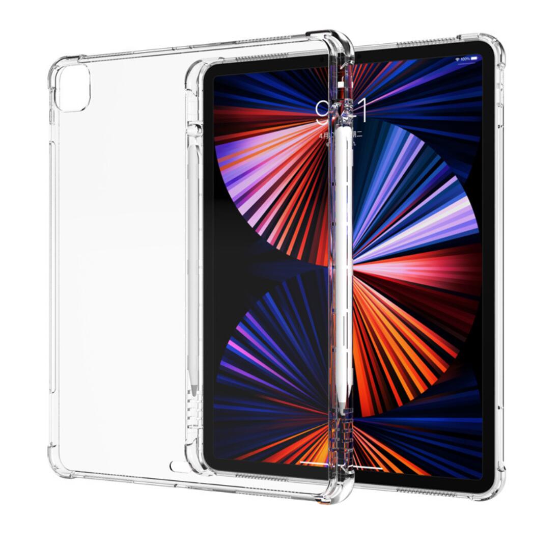 Pencil Holder Clear TPU Apple iPad Pro 12.9 3rd Generation (2018) Case Transparant