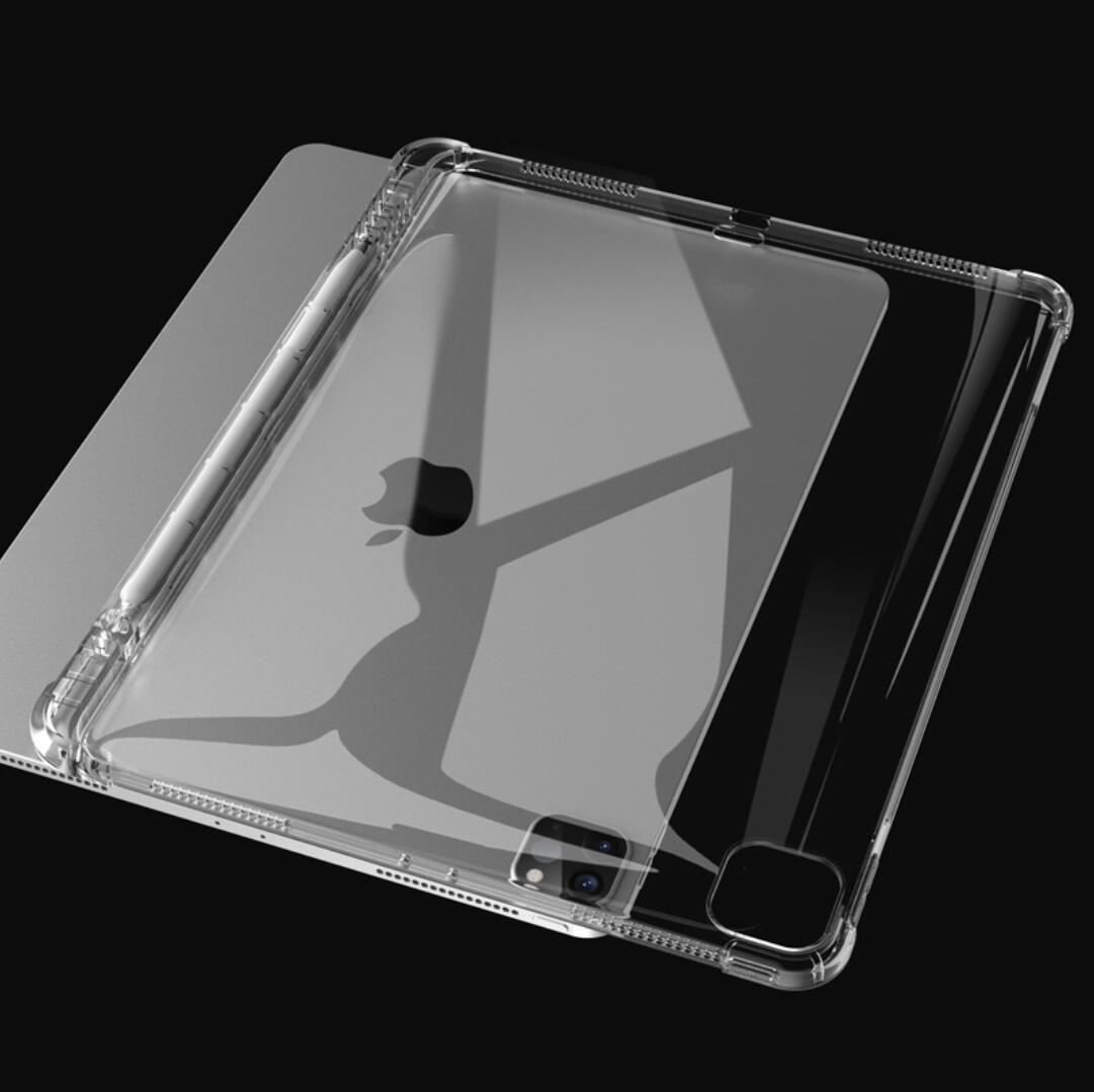 Pencil Holder Clear TPU Apple iPad Pro 12.9 3rd Generation (2018) Case Transparant