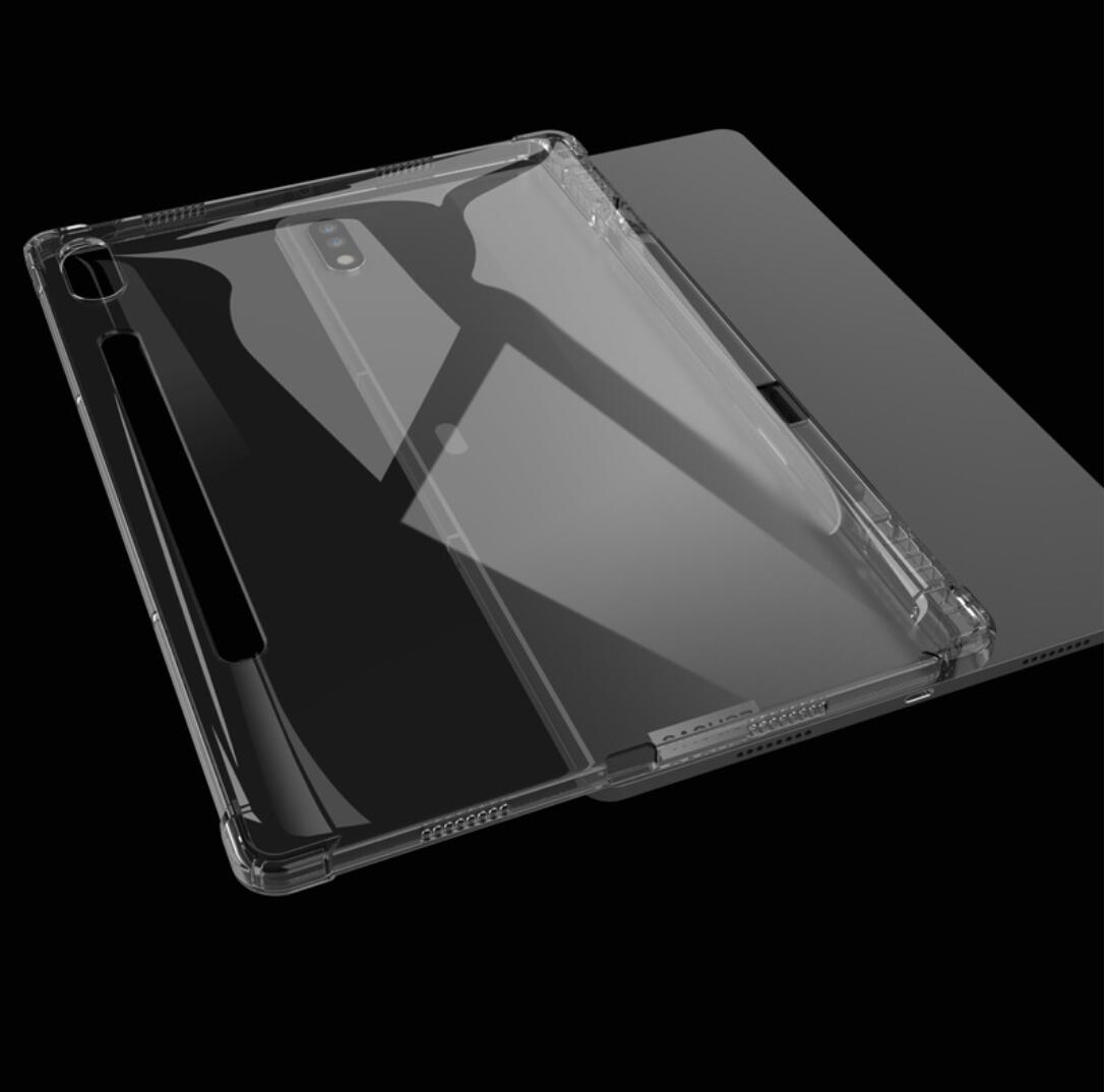 Pencil Holder Clear TPU Lenovo Tab P11 Plus (2023) Case Transparant