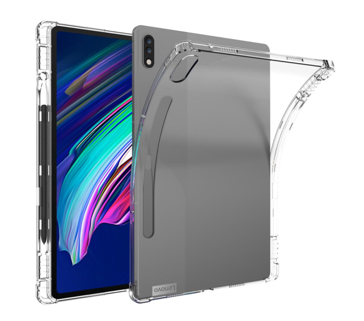 Pencil Holder Clear TPU Lenovo Tab P11 Plus (2023) Case Transparant