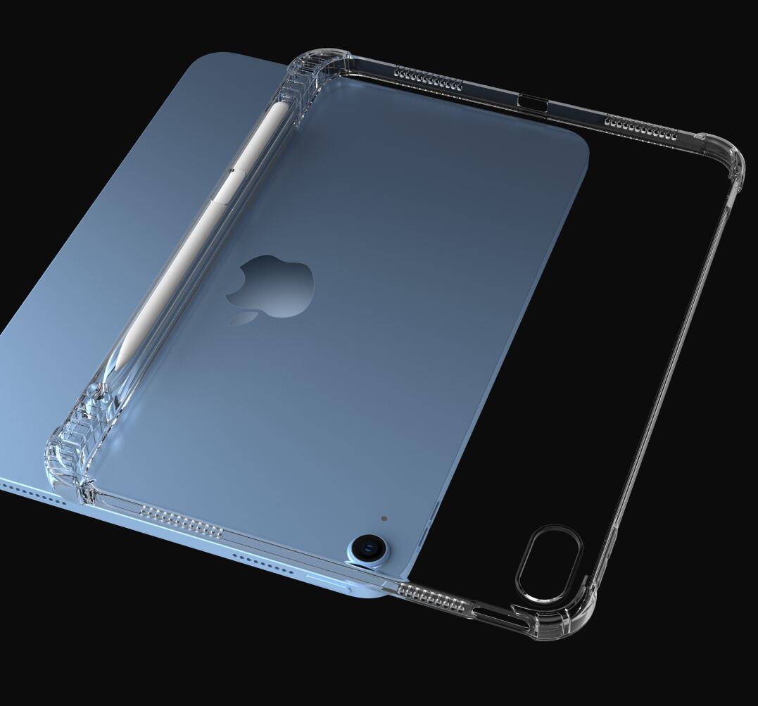 Pencil Holder Clear TPU Apple iPad 10 Case Transparant