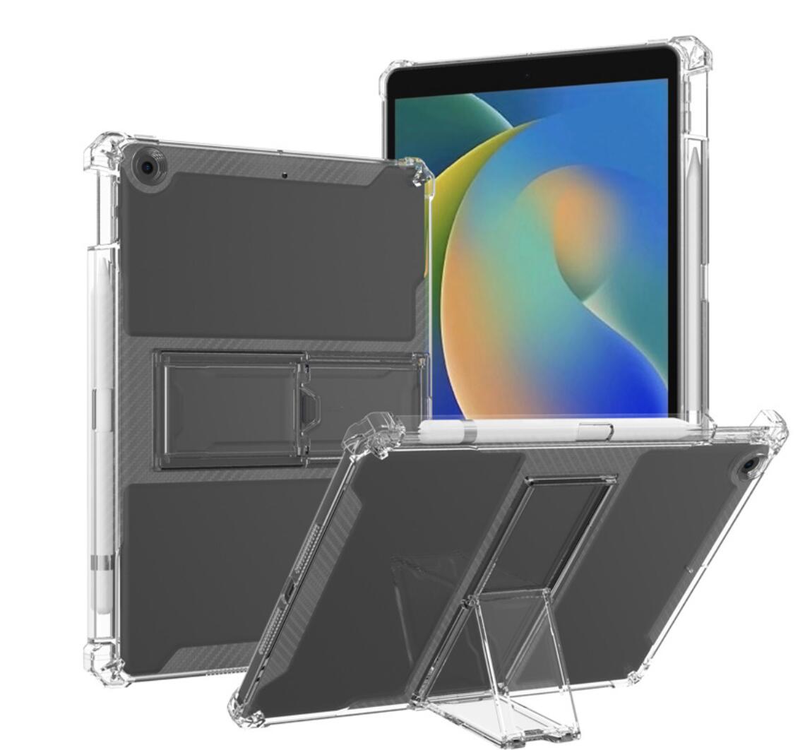 Kickstand Clear PC Apple iPad 10.2 7th Generation Case Combo