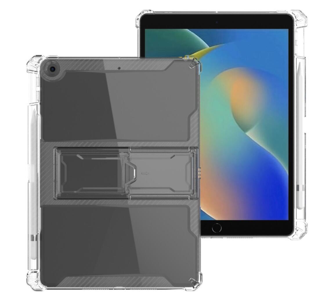 Kickstand Clear PC Apple iPad 10.2 8th Generation Case Combo