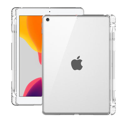 Pencil Holder Clear TPU Apple iPad 7 Case Transparant