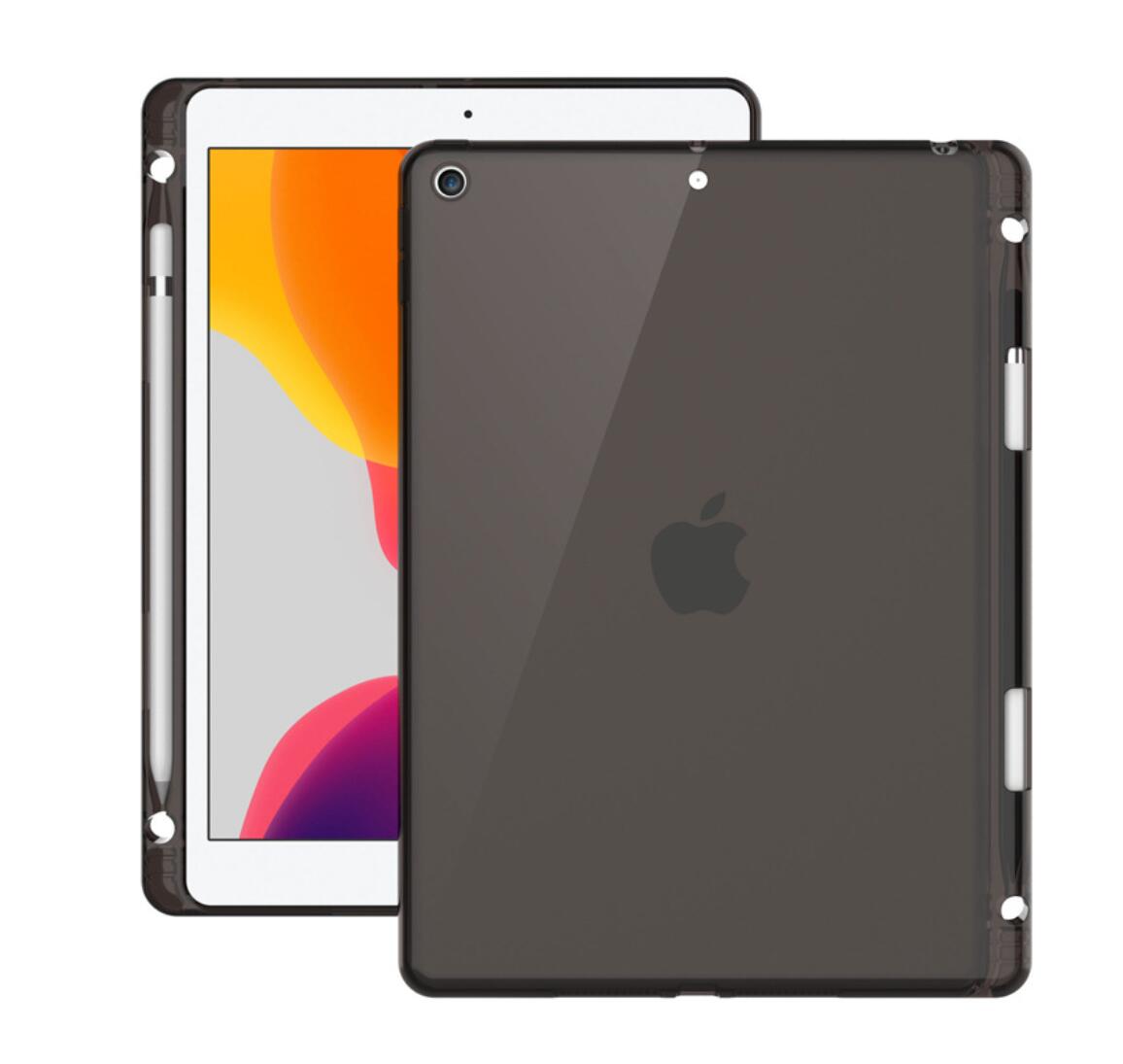 Pencil Holder Clear TPU Apple iPad 7 Case Transparant