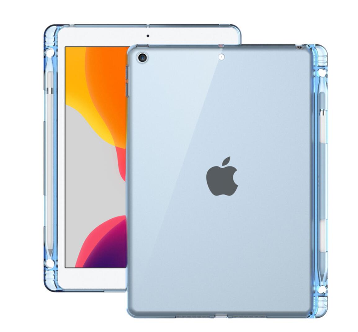 Pencil Holder Clear TPU Apple iPad 7 Case Transparant