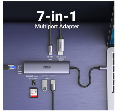 Revodok Hub 7-in-1 Multiport Adapter Gigabit Ethernet