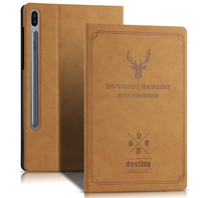 Destiny Imitation Deer Leather Samsung Galaxy Tab S6 Case Folio Stand