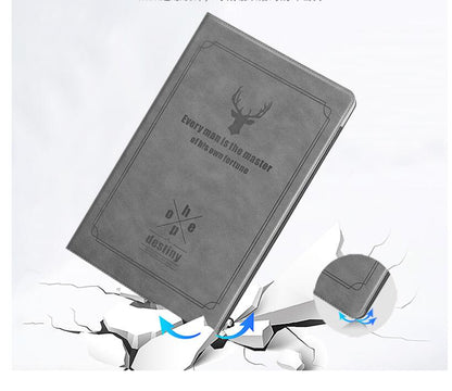 Destiny Imitation Deer Leather Samsung Galaxy Tab S7 FE Case Folio Stand