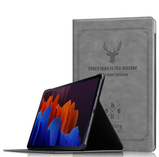 Destiny Imitation Deer Leather Samsung Galaxy Tab S7+ Case Folio Stand