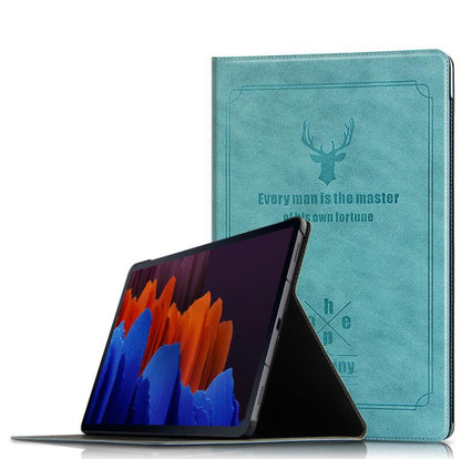 Destiny Imitation Deer Leather Samsung Galaxy Tab S7 FE Case Folio Stand