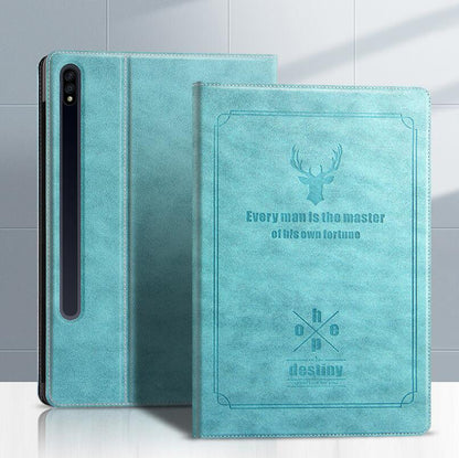 Destiny Imitation Deer Leather Samsung Galaxy Tab S7+ Case Folio Stand