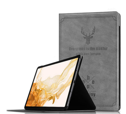 Destiny Imitation Deer Leather Samsung Galaxy Tab S8 Case Folio Stand