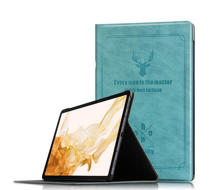 Destiny Imitation Deer Leather Samsung Galaxy Tab S8+ Case Folio Stand