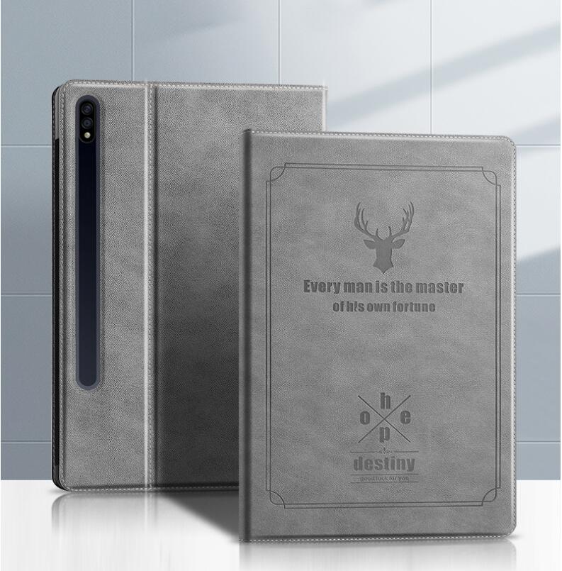 Destiny Imitation Deer Leather Samsung Galaxy Tab S8+ Case Folio Stand