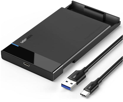 SSD HDD Hard Drive Enclosure USB-C Extenal Fast 6Gbps UASP