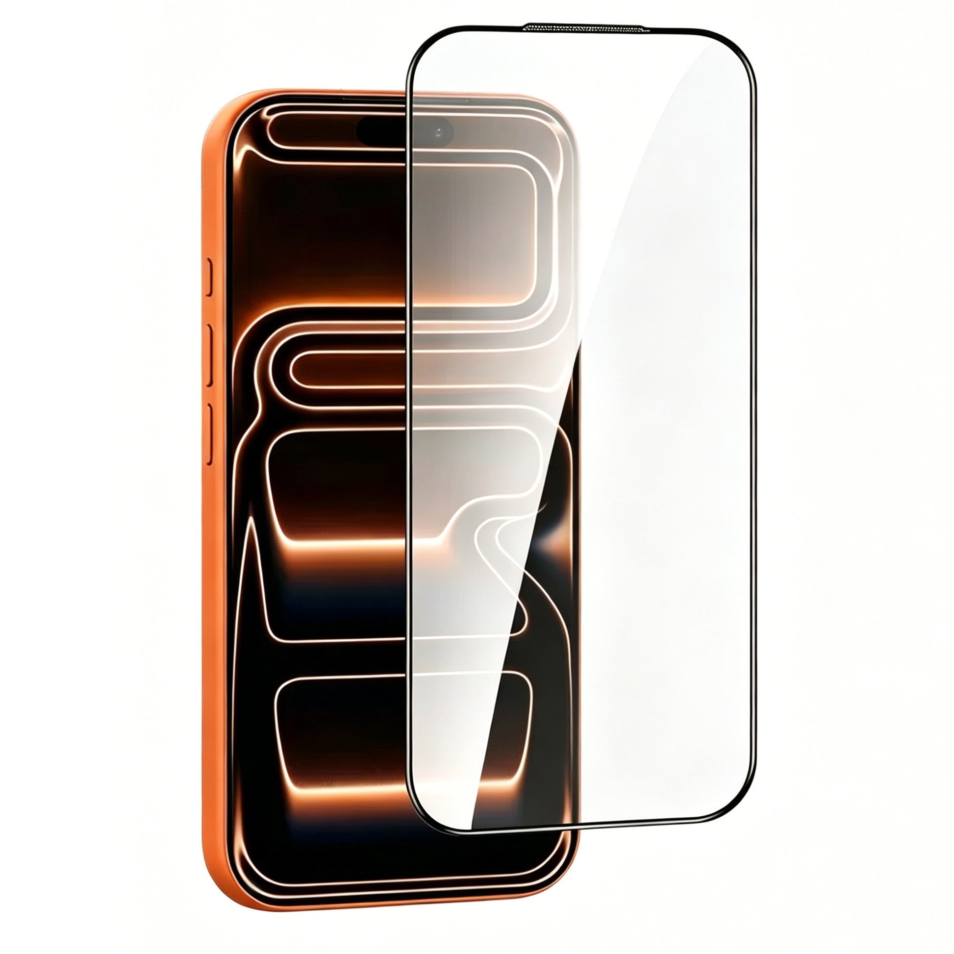 Ultramarine Technology Silk-Printed Black Frame HD Clear iPhone Screen Protector