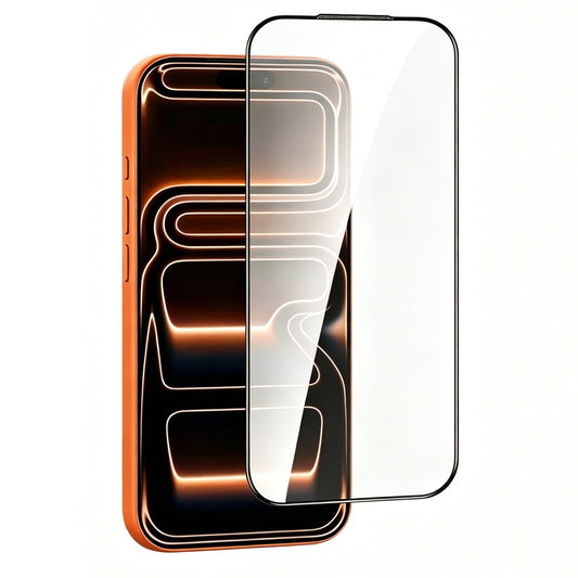 Ultramarine Technology Silk-Printed Black Frame HD Clear iPhone Screen Protector