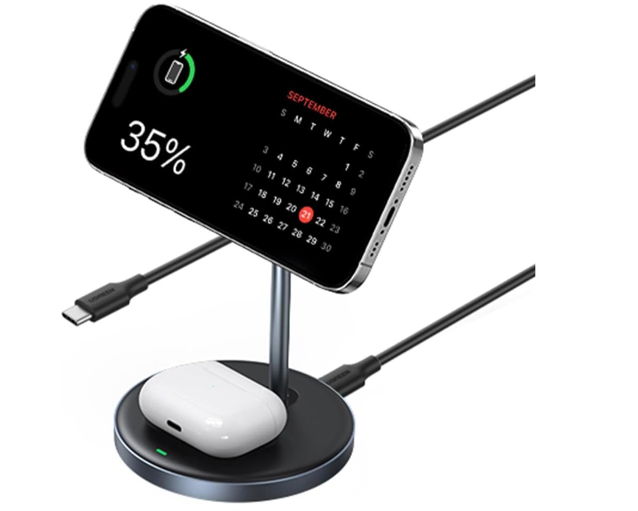 Stand 2-in-1 Magnetic Wireless Charging Station Magsafe