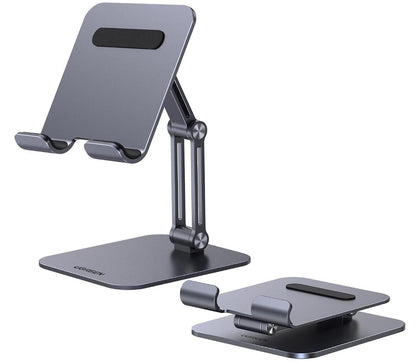 Tablet Stand Holder Desk Adjustable 2-Arm Multi-Angle Foldable Dock