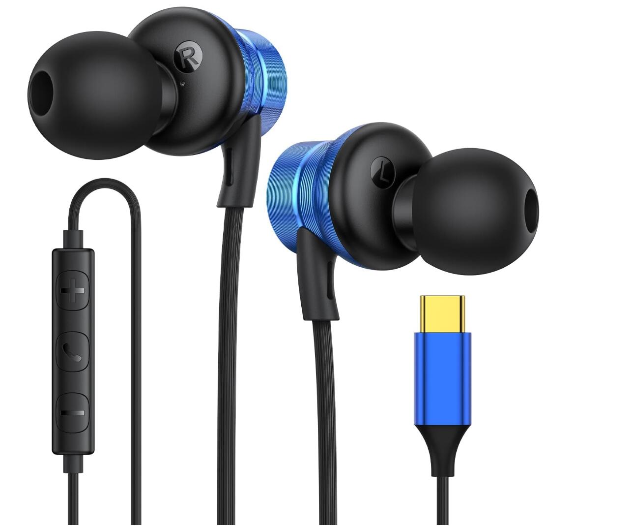 Type-C to Earphone Magnetic Noise Canceling with Microphone