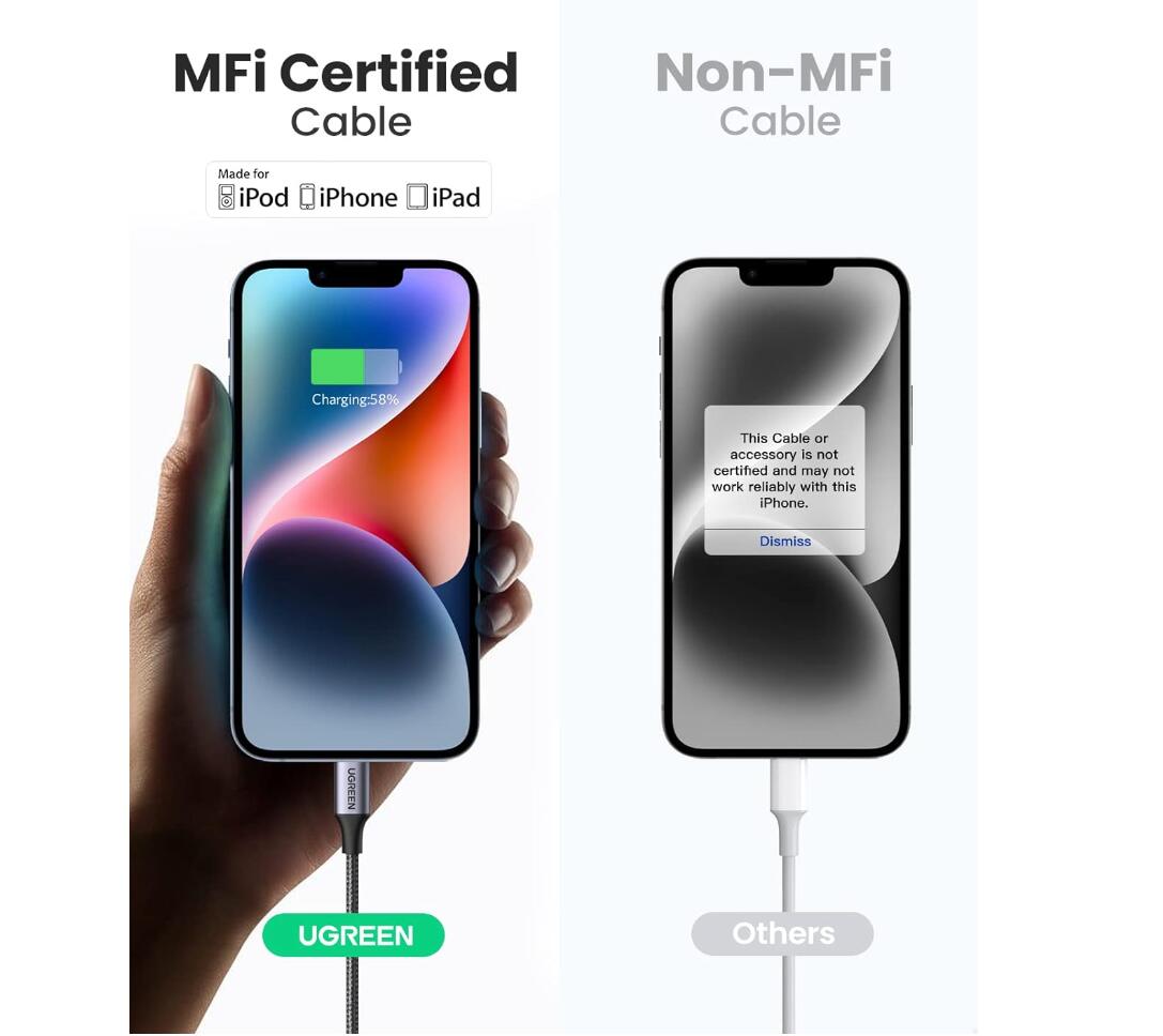 USB-C to Lightning Cable MFi Certification PD Fast Charging