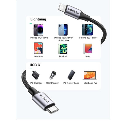 USB-C to Lightning Cable MFi Certification PD Fast Charging