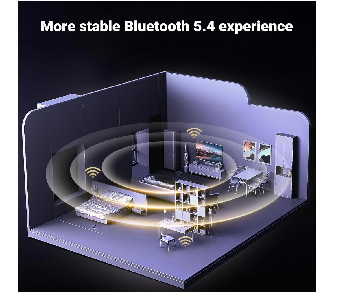 USB Bluetooth 5.4 Wireless Transmitter Receiver Adapter