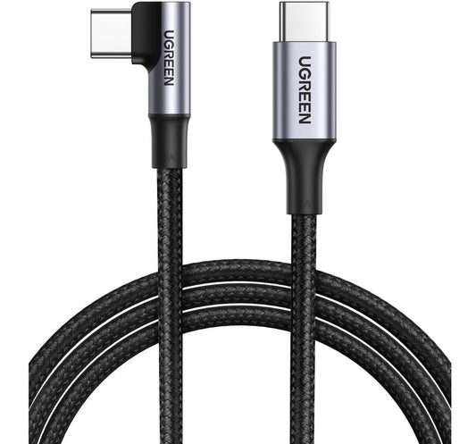 Ultra- Fast 100W Right Angle Type-C Cable USB-C to USB-C