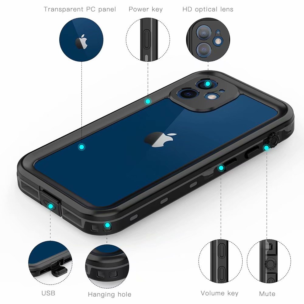 Ultramarinetech-for-shellbox-dot-clear-ip68-waterproof-iphone-12-mini-phone-case-10