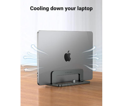 Vertical Laptop Stand Holder Desk Aluminum Adjustable Anti-Slip