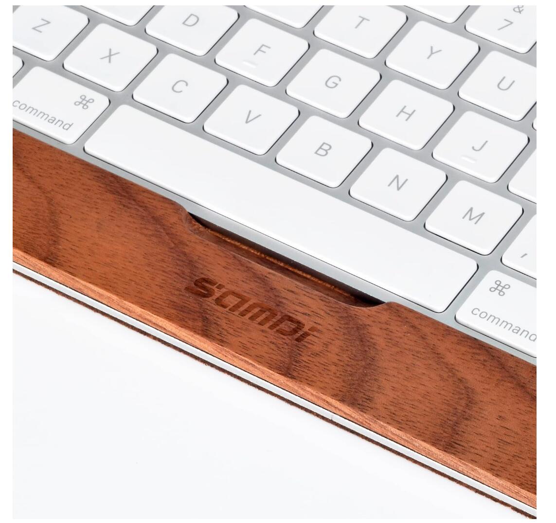 Walnut Keyboard (iMac 3rd Generation) Stand Base Holder Tray