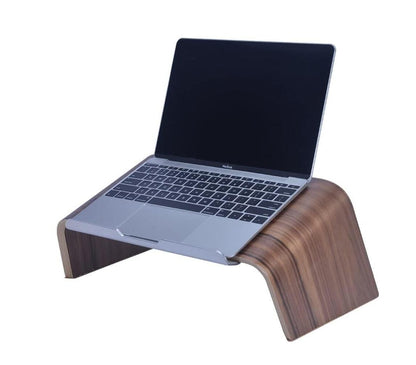 Walnut Wood Laptop Stand Tray Gradient Oblique Holder