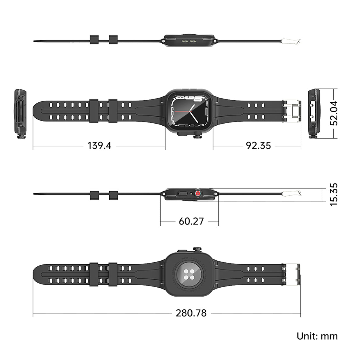 Ultramarine Technology with Waterproof Watch Case with Silicone Band | Protection & Performance
