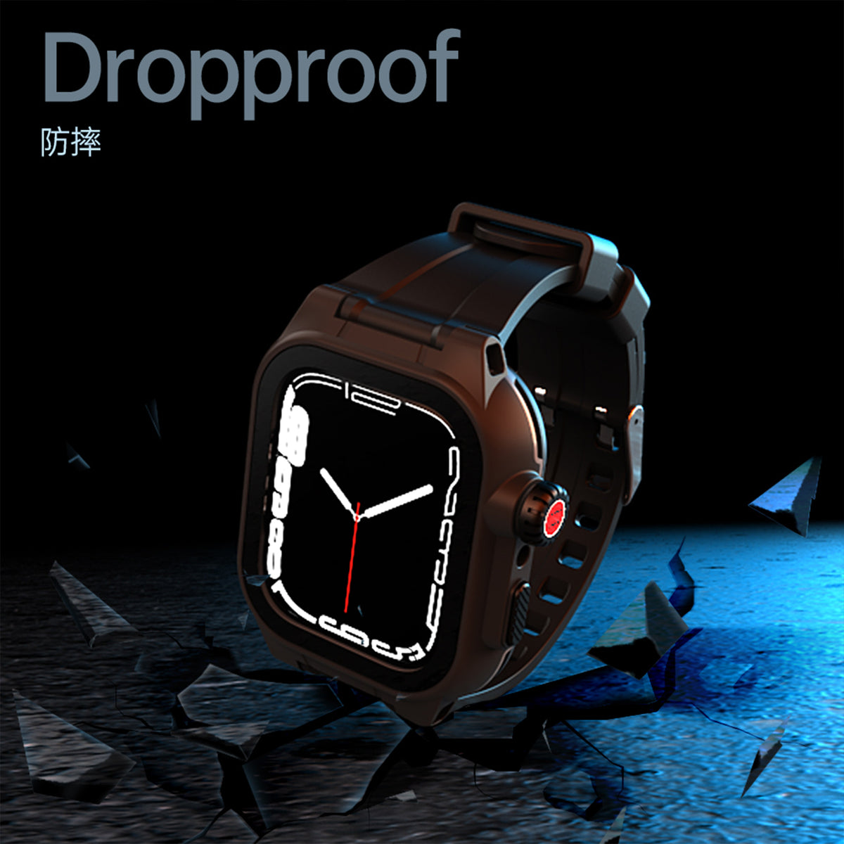 Ultramarine Technology with Waterproof Watch Case with Silicone Band | Protection & Performance