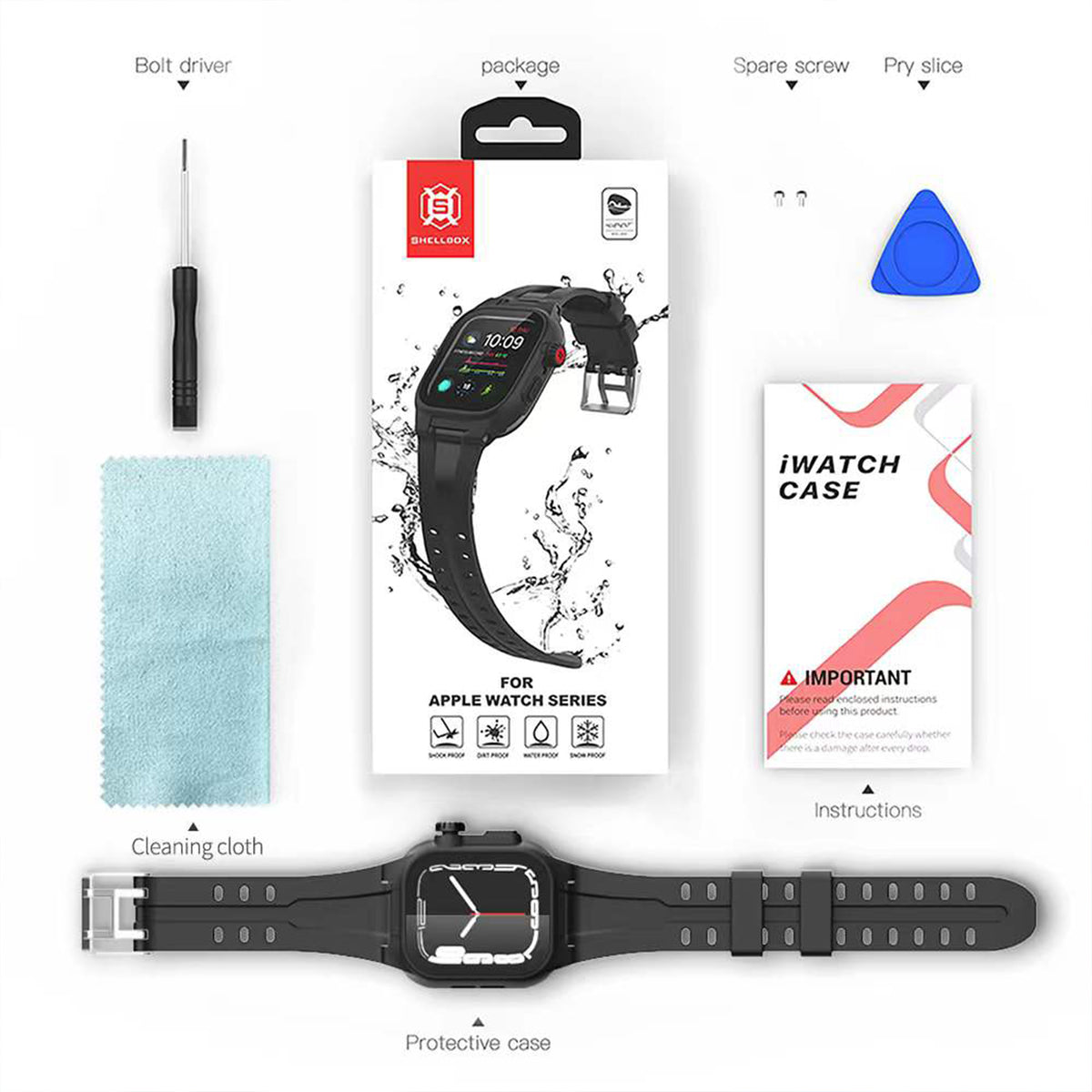 Ultramarine Technology with Waterproof Watch Case with Silicone Band | Protection & Performance