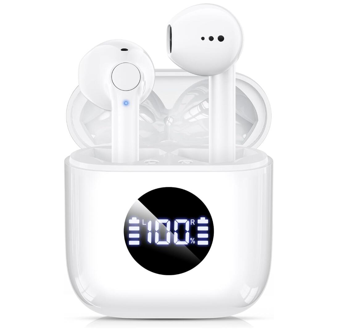 Wireless Bluetooth Earbuds with Microphone IPX5 Waterproof