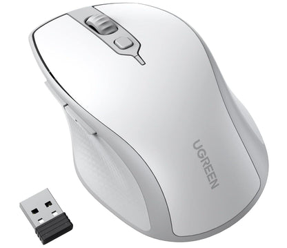 Wireless Mouse Ergonomic Bluetooth 5.0 2.4G with USB Receiver