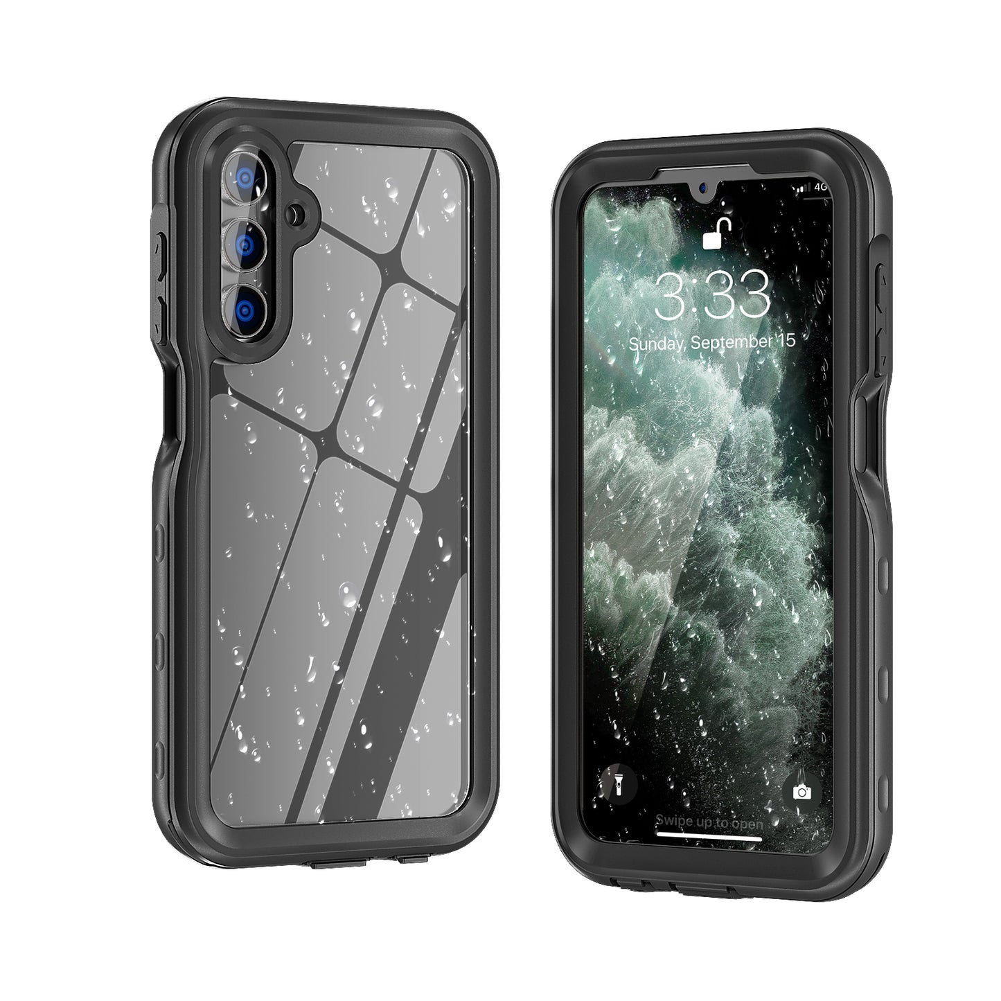 Clear Dot Waterproof Samsung Galaxy A15 Case Swimming