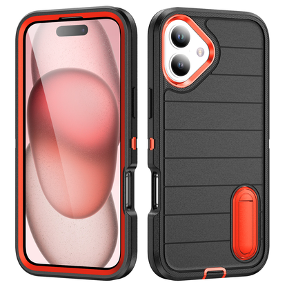 Defender iPhone 16 Plus Case Rotating Ring Stand