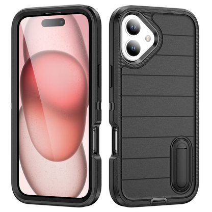 Defender iPhone 16 Plus Case Rotating Ring Stand