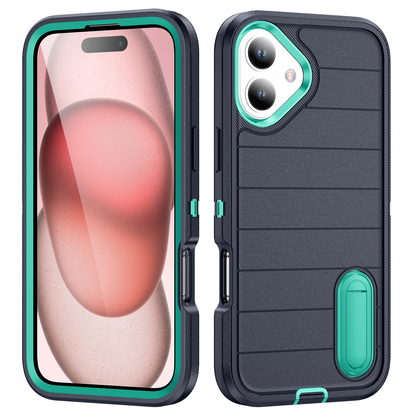 Defender iPhone 16 Plus Case Rotating Ring Stand