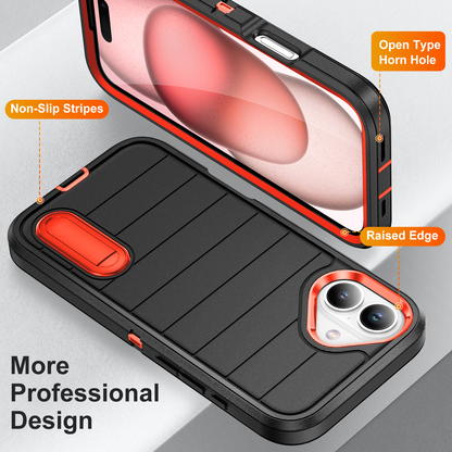 Defender iPhone 16 Plus Case Rotating Ring Stand