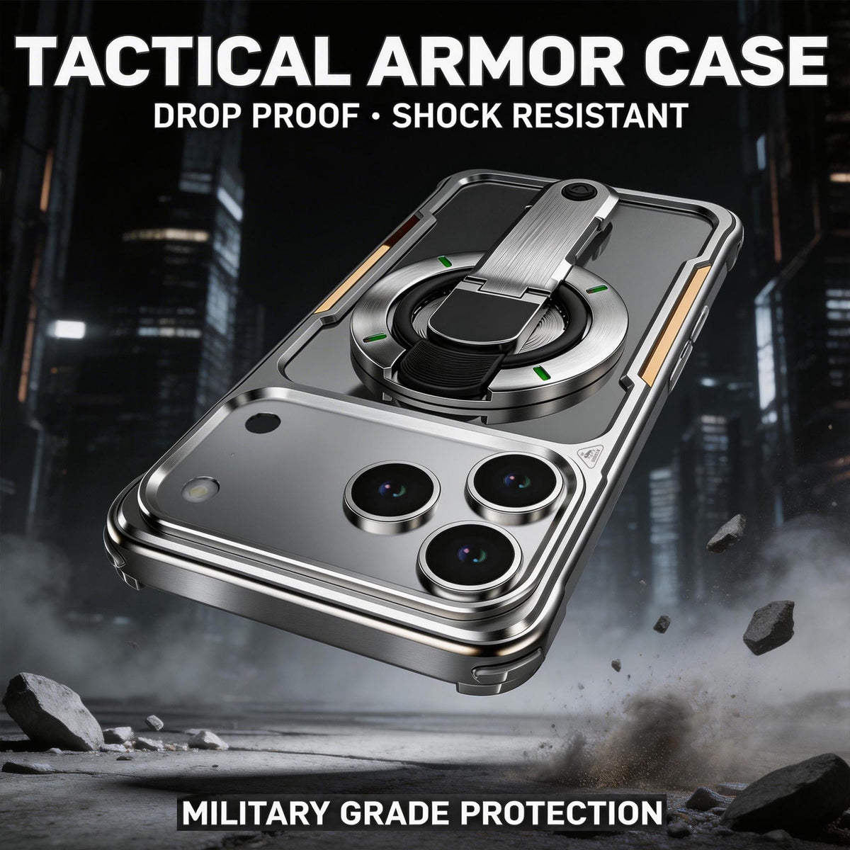 Ultramarine Technology with All-Scenario Ring Holder Phone Case | Commute, Office, Sport & Outdoor